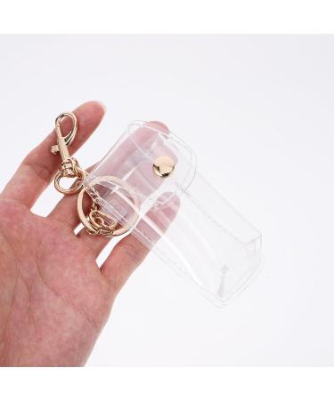 Clear Lip Balm Holder Keychain - 4Pcs Stylish Lipstick Holder for Easy Carry | Shop Internationally - Buy Online on GoSupps.com