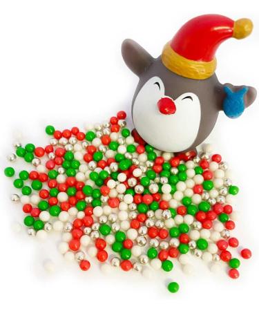 Christmas Twinkle 4mm Pearls Cake Topper Sprinkles - 30g Edible Sugar Decorations for Xmas Themed Party Cakes - Buy Online on GoSupps.com