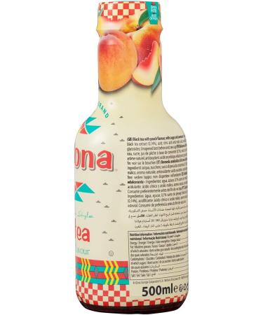 AriZona Europe Peach Ice Tea 500ml - Buy Online on GoSupps.com