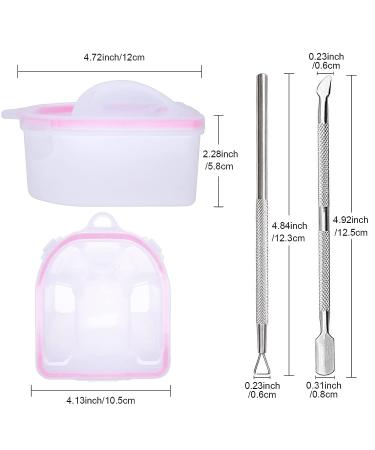 2pcs Cosywell Nail Soaking Bowl Set for Gel Polish Removal - Nail Spa Salon or Home Use - Buy Online on GoSupps.com