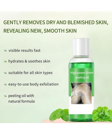 Dark Skin Exfoliating Oil Extra Strong Green for Hands Feet and Whole Body for at-home facial chemical exfoliation (220 ml/7.76 oz) - Buy Online on GoSupps.com