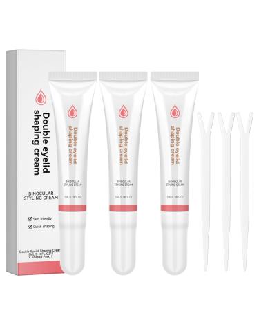 Wusanna eye cream eyelid styling cream double eyelid shaping cream loophola stripes invisible eyelid stripes invisible to achieve natural eyelids (3 pieces+3 y-tines).