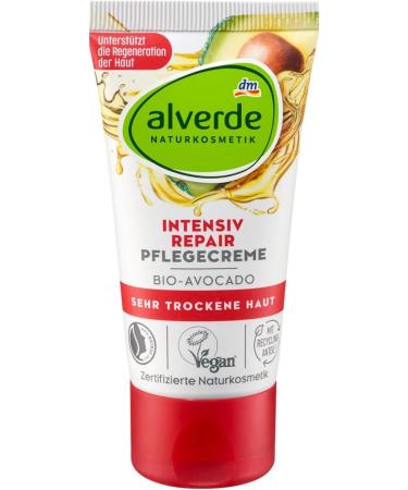 alverde NATURKOSMETIK Face Cream Intensive Repair 50 ml - Buy Online on GoSupps.com