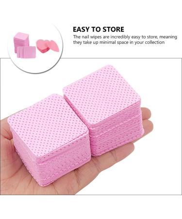 Ipetboom 400 Sheets nail art gel travel size cotton pad rag Nail remover cotton nail Remover absorbent cotton cotton Extension glue nail supplies cotton sheet absorbent cloth - Buy Online on GoSupps.com