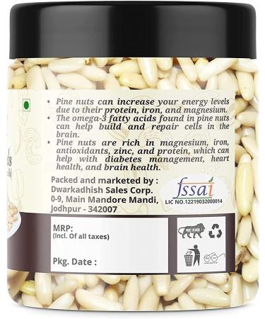 ORGANIZE AOZA Dhawak Pine Nuts Without Shell 100g Chilgoza Dry Fruit Jar Pack - Buy Online on GoSupps.com