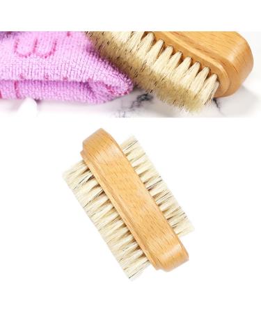 Wooden Nail Brushes Cleaning Bristle Nail Brushes Manicure Pedicure Nail Scrubber Double-sided for Fingernail Toenail nail brush - Buy Online on GoSupps.com