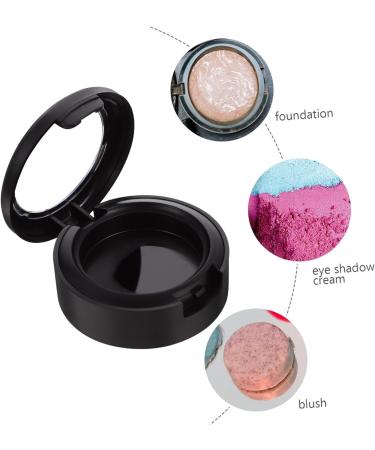 FOYTOKI 8pcs Box Empty Eye Shadow Box Makeup Travel Case Makeup Highlighter Cream Vials Makeup Cream Jar Abs 4x3.8cm Black - Buy Online on GoSupps.com
