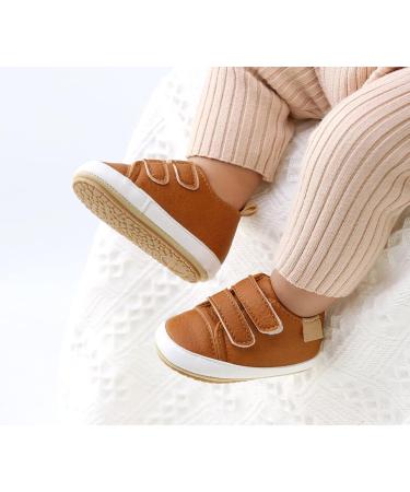 Baby Toddler PU Leather Sneakers for Boys and Girls | Anti-Slip First Walking Shoes with Socks | 0-18 Months - Buy Online on GoSupps.com