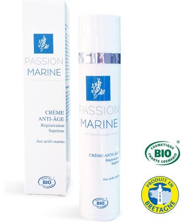 Regenerating Anti-Aging Cream with Organic Brittany Seaweed - 50 ml - PASSION MARINE - Buy Online on GoSupps.com