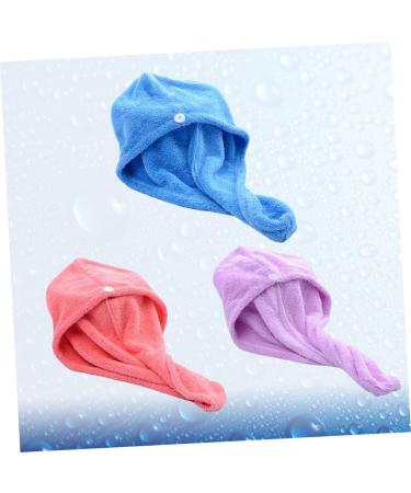 Buy NOLITOY 3pcs Microfiber Hair Towel & Shower Cap Set - Quick Dry Absorbent Cartoon Head Towel for Hair Drying | International Shipping Available - Buy Online on GoSupps.com