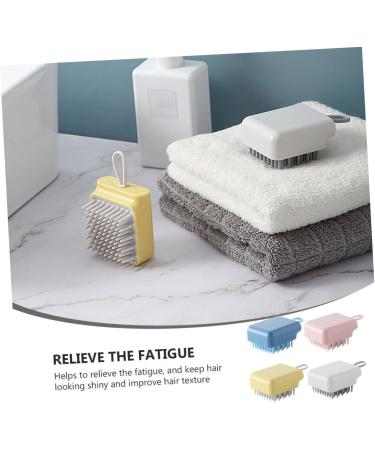 Kombiuda 4-Piece Silicone Scalp Massager & Body Scrubber - Gentle Hair Care & Exfoliating Shampoo Brush - Buy Online on GoSupps.com