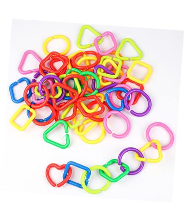 Shop Amosfun 140 Pcal Geometric Chain Buckle Sensory Rings - Durable Plastic Baby Links Toys for Stroller Car & Toddler Fun - International Shipping Available - Buy Online on GoSupps.com