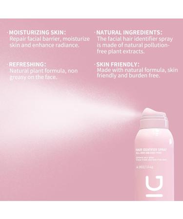 Hair Identifier Spray for Face Shaving & Dermaplaning - Best for Women & Men | International Shipping - Buy Online on GoSupps.com