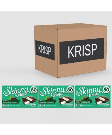 3 x 5pk Mint Nougat Bars Low Calorie Dark Chocolate Sweet Snack Confectionery - Buy Online on GoSupps.com