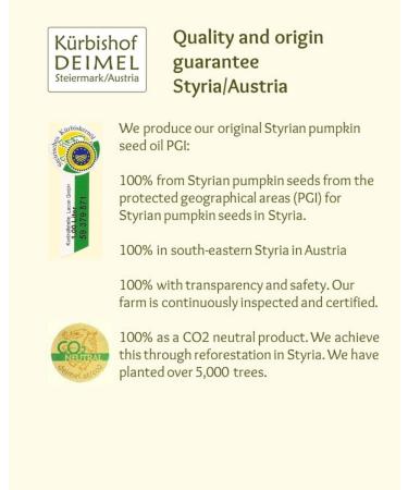 Kürbishof DEIMEL Original Styrian Pumpkin Seed Oil - Oil cans - modern & stylish - 1000ml - Buy Online on GoSupps.com