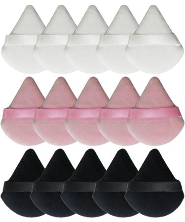 VOCUEL 4/6/15Pcs Powder Puff Face Soft Triangles Makeup Puff for Loose Powder Mineral Powder Cosmetic Makeup Tools - Buy Online on GoSupps.com