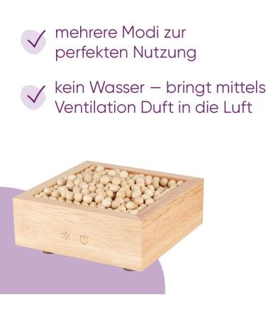 Baldini Aromastream Wood - Electric Air Freshener & Diffuser with Wooden Balls - Waterless Aroma Diffuser for International Shipping - Buy Online on GoSupps.com