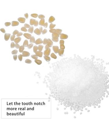 Karjiaja Temporary Tooth Repair Set | Instant Dental Filling for Dentures & Veneers | 50g Tooth Granules & 50 Flaps | International Shipping Available - Buy Online on GoSupps.com