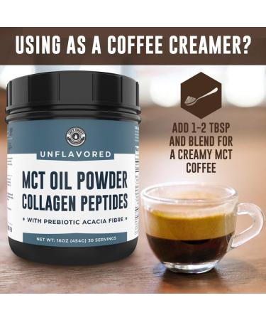 Left Coast Performance Chocolate MCT Oil Powder & Collagen Peptides 1lb + Unflavored MCT Oil Powder & Collagen Peptides 1lb - Buy Online on GoSupps.com
