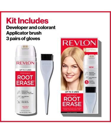 Revlon Root Erase Permanent Hair Color - Dark Brown (4) - 3.2 oz - 100% Gray Coverage - Buy Online on GoSupps.com