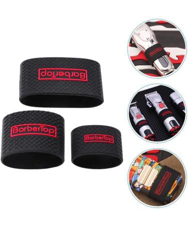 FRCOLOR 3 Pieces Hair Trimmer Cover Hairdressing Salon Clipper Grips Barber Gripper Silicone Clipper Handle Clipper Accessories Barber Grips Trimmer Grip Clipper Bands Hair Trimmer - Buy Online on GoSupps.com