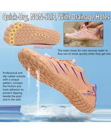Ziitop Barefoot Shoes for Men & Women | Fast-Dry Water Shoes for Beach Pool & Surfing | Unisex Aquasocks in Black (EU 36-46) - Buy Online on GoSupps.com