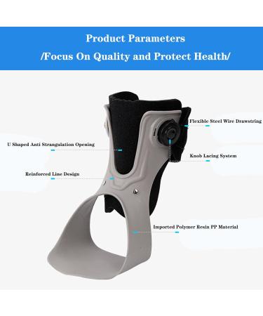 Buy SFKLYU Drop Foot Orthosis Support - Ankle Stabilizer Brace for Sprains & Tendonitis | Breathable & Portable | Ideal for Volleyball & Basketball | Right Size S - Buy Online on GoSupps.com
