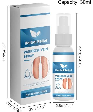 Calf Spray Veins Promoted Blood Circulation Nebulizer 30mlPortable Natural Soothing Vein Protection for Men Women Adults - Buy Online on GoSupps.com