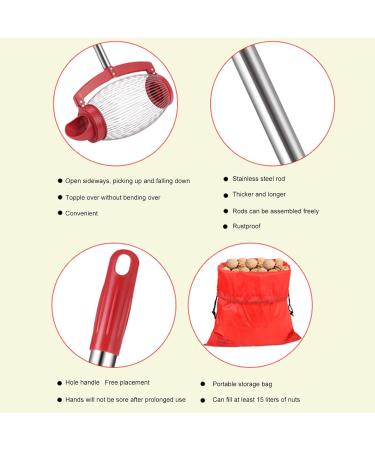 Buy Linsition Nuss Collector - Adjustable Nut Collector for Walnuts Small Fruits & Rubber Balls | International Shipping Available - Buy Online on GoSupps.com