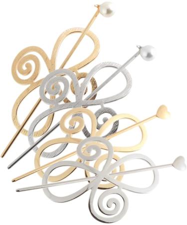 FRCOLOR 8 Sets Hairpin metal hair clips for women medium hair clips for women hair barrettes hair clips metal womens hair accessories tiaras for girls bun clips Miss alloy modeling tool - Buy Online on GoSupps.com