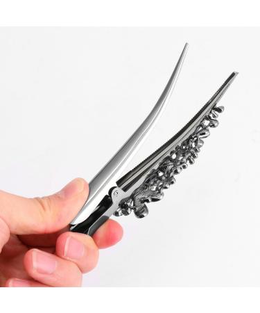 minkissy 1pc Retro Large Rhinestone Metal Horn Clip Headdress Duckbill Clip Crystal Hair Clip Hair Accessories Duckbill Hair Clips Flat Hair Clips Rhinestone Barrettes for Women Metal - Buy Online on GoSupps.com