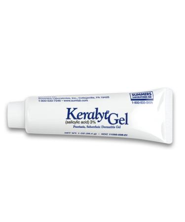 Keralyt 3% Salicylic Acid Gel - Exfoliating Moisturizing Skin Gel - Promotes Relief from Itchy Redness Dryness Roughness and Flakey Skin from Psoriasis Eczema Acne Dermatitis