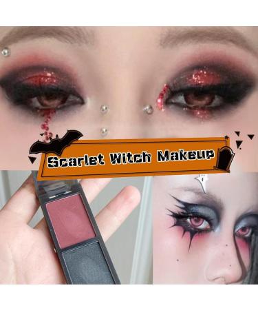 MAOYING Red black eyeshadow palette smokey eyeshadow vampire blood red eyeshadow Halloween black eye makeup long lasting waterproof eyeshadow palette - Buy Online on GoSupps.com