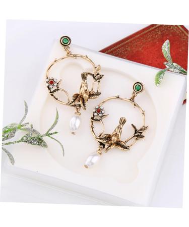 PACKOVE Circle Earrings Fashion Earrings Women Earrings Flower Earrings Vintage Accessories - Buy Online on GoSupps.com