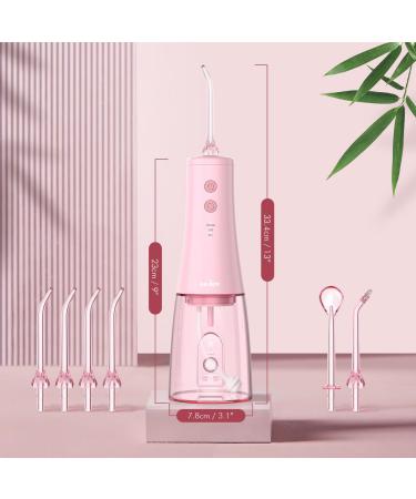 350mL Water Flosser - Cordless Dental Oral Irrigator with 6 Jet Tips 3 Modes USB Rechargeable IPX7 Waterproof - Perfect for Home & Travel (Pink - Buy Online on GoSupps.com