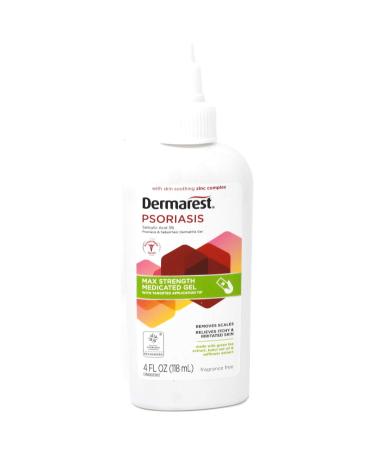 Dermarest Psoriasis Medicated Treatment Gel | Fragrance-Free | 4-Ounces | (1-Pack)