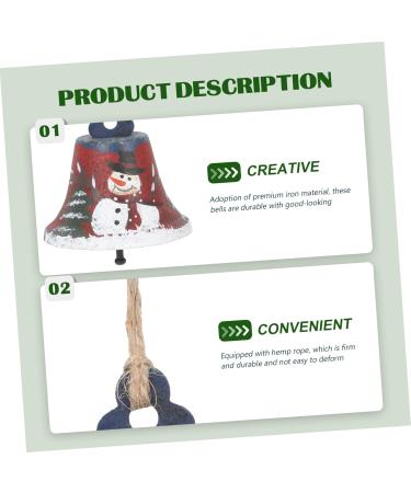 Shop Wrought Iron Abaodam Bell Pendants | Christmas Decorations & Artificial Flower Garlands | 7x7cm Metal Ring - Buy Online on GoSupps.com