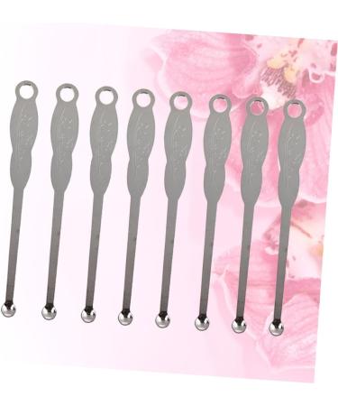 Stainless Steel Ear Spoon 100pcs - Wax Curette Ear Cleaner - Silver Ear Pick - Buy Online on GoSupps.com