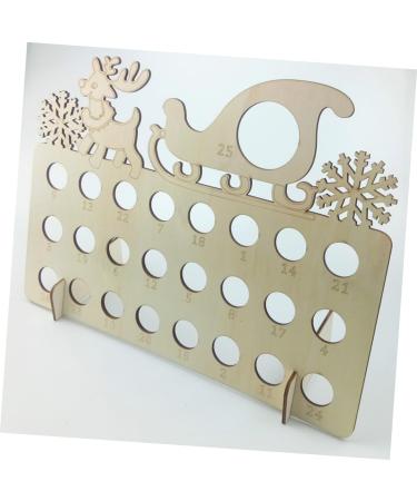 PRETYZOOM 1pc Chocolate Advent Calendar Christmas for Kids Christmas Countdown Board Wooden Pull The cart As Shown 40X13X30CM - Buy Online on GoSupps.com