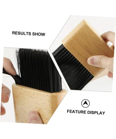 DOITOOL 1pc Cleaning Brush Face Duster Car Duster Salon Barber Duster Salon Duster Cleaning Duster Salon Haircut Duster Styling Comb Hair Brush Hair Removal Brush Wooden Neck - Buy Online on GoSupps.com