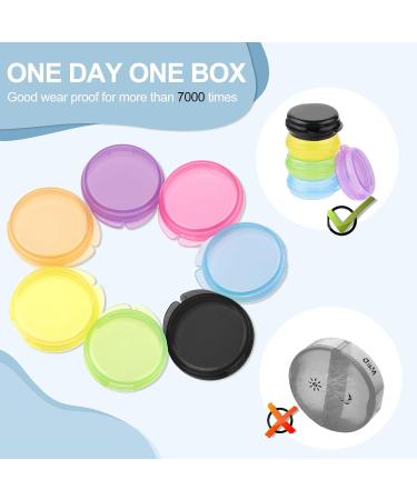 Portable Mini Travel Pills Organizer Box - 7 Piece Transparent Vitamin Container for Outdoor Use | Wllhyf - Buy Online on GoSupps.com