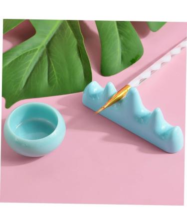 minkissy 4 Sets Nail Art Brush Cup Nail Soak off Bowl Chinese Bask Plastic Sponge Manicure - Buy Online on GoSupps.com