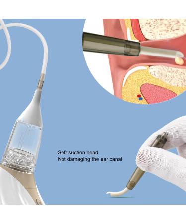 Ear Vacuum Wax Remover Rechargeable Low Noise Adjustable Suction Levels Detachable Ear Wax Removal Kit for Home Use 14x6x3cm - Buy Online on GoSupps.com