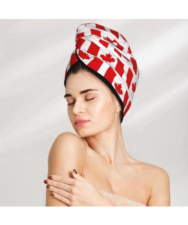 Canada Microfiber Hair Towel - Soft Super Absorbent Hair Wrap for Long Curly & Thick Hair - Quick Dry Coral Velvet Cap for Women - Buy Online on GoSupps.com