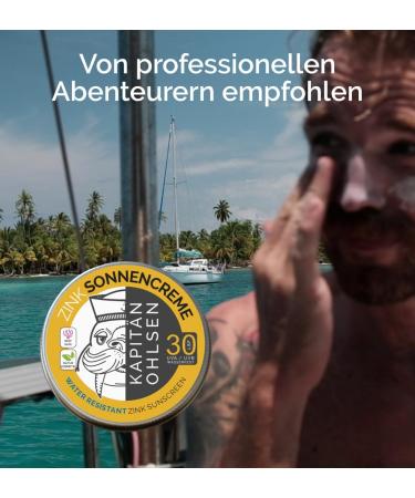 Kapit n Ohlsen Zinc Sun Cream SPF 30 / 90 g Reef Proof and 100% Natural Sunscreen Nano-Free Zinc Oxide - Buy Online on GoSupps.com