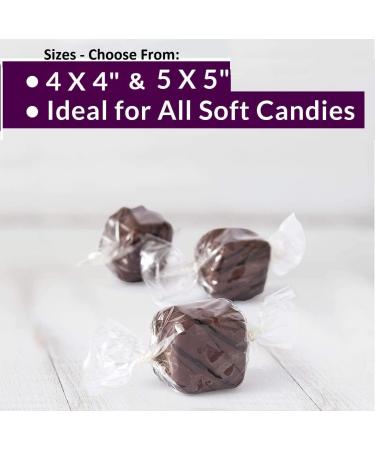 Oasis Supply Twistable Clear Cellophane Wrappers for Carmel Candy  Holds Tight  for All Soft or Hard Candies  1000 Square Sheets  (5x5 Inches) - Buy Online on GoSupps.com