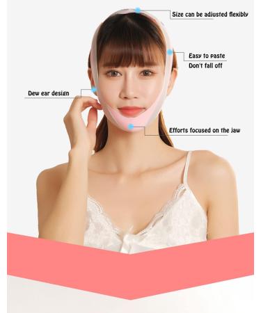Anti Snoring Chin Strap - Effective Snore Stopper & Chin Reducer | Pink Skin-Friendly Face Lift Mask - Buy Online on GoSupps.com