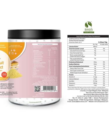 9x Jackfruit (Artocarpus heterophyllus) Standardized Extract Powder 100g - Buy Online on GoSupps.com