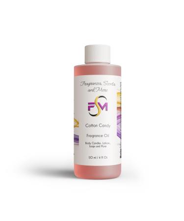 Cotton Candy Fragrance Oil - 4 Fl Oz Plastic Bottle (120ml) 4 Fl Oz (Pack of 1)