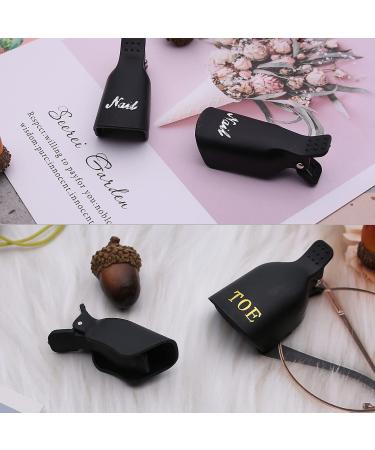 20 PCS Nail Polish Remover Clips for Gel Polish Soak Off - Black - Buy Online on GoSupps.com